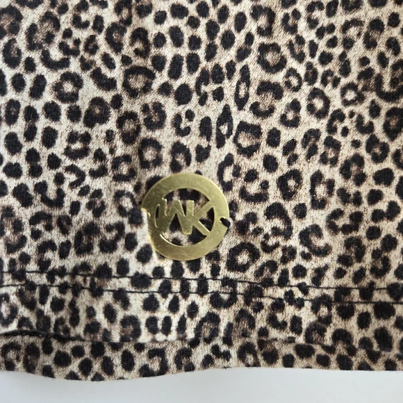 Michael Kors Animal Print Top Size L - Picture 3 of 6